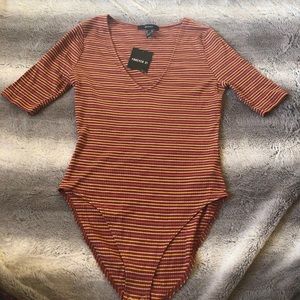 Forever 21 orange bodysuit